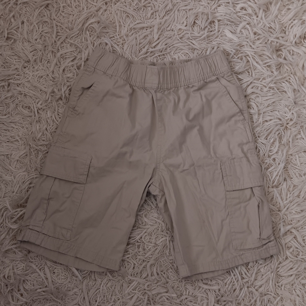 The Childrens Place Shorts Boys Size 10 Beige Pull On Cargo Elastic Adjustable